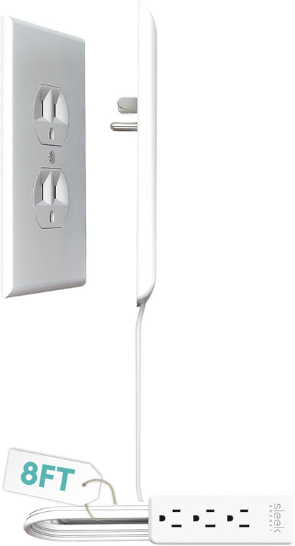 Sleek Socket: Ultra-Thin Flat Plug Outlet Extender