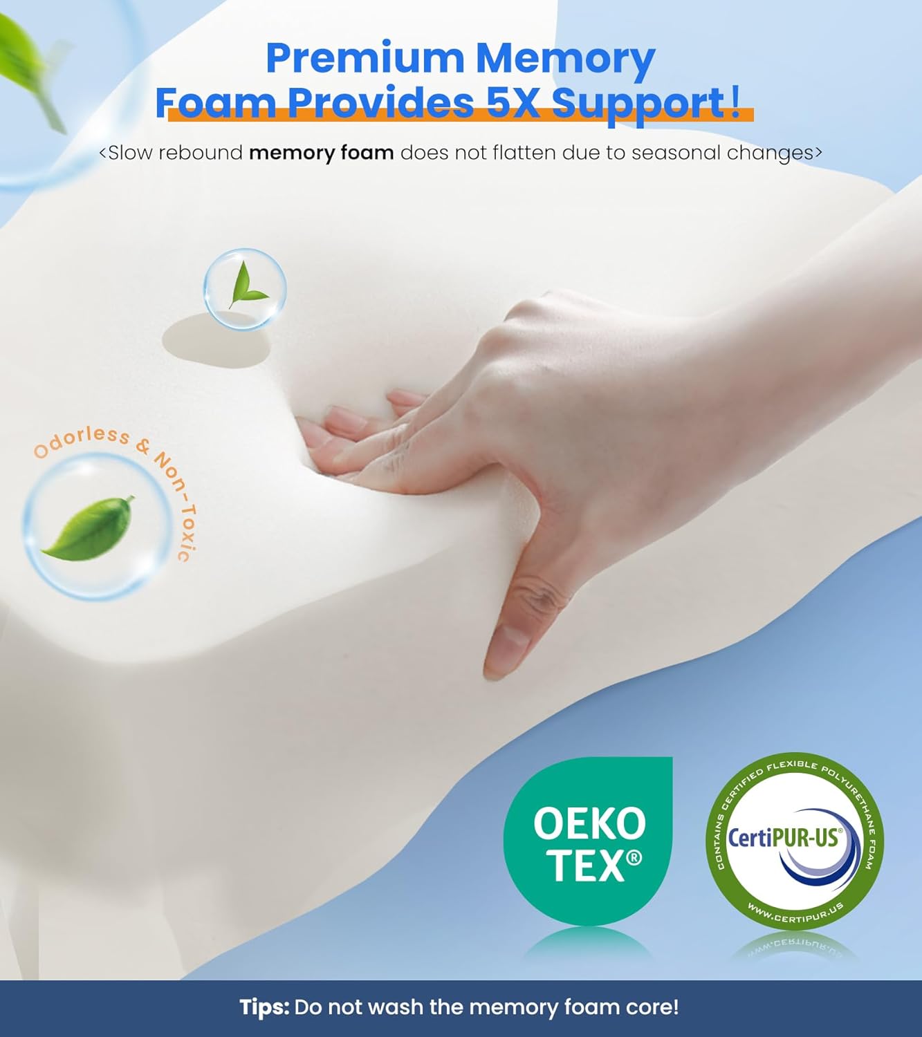 Memory Foam Neck Relief Pillow