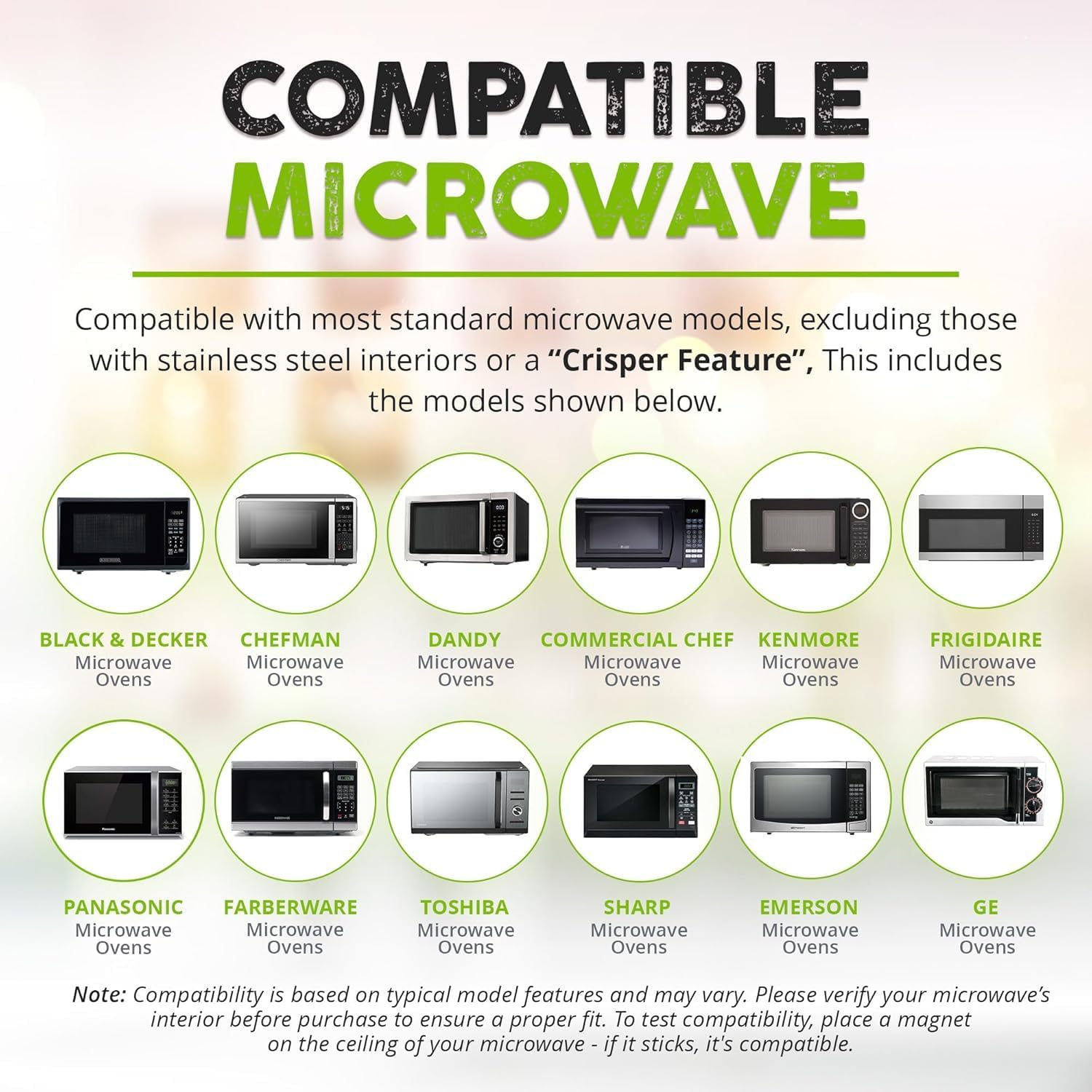 HoverCover™ Magnetic Microwave Splatter Guard