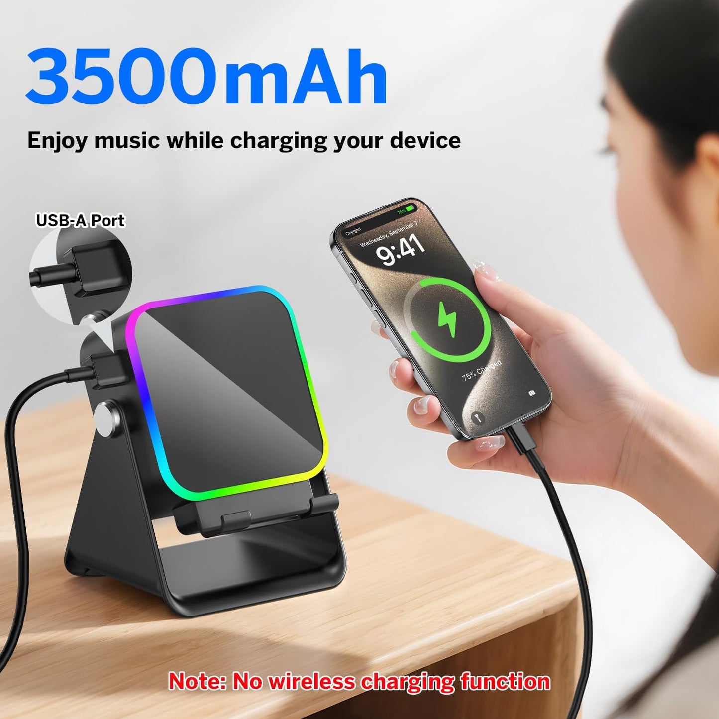 5-in-1 Wireless Charging Bluetooth Speaker