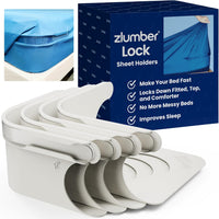 The Original USA Patented ZlumberLock - Secure Sheet Holder with Heavy-Duty Mattress Straps – No More Loose Bedding, Universal Fit, Easy One-Time Installation