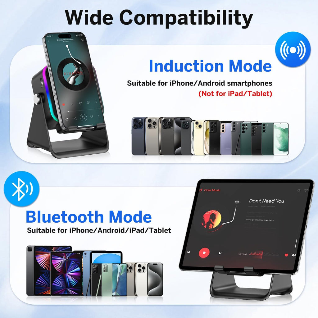 5-in-1 Wireless Charging Bluetooth Speaker