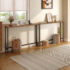 Slim Behind-Sofa Table With Built-In Outlets