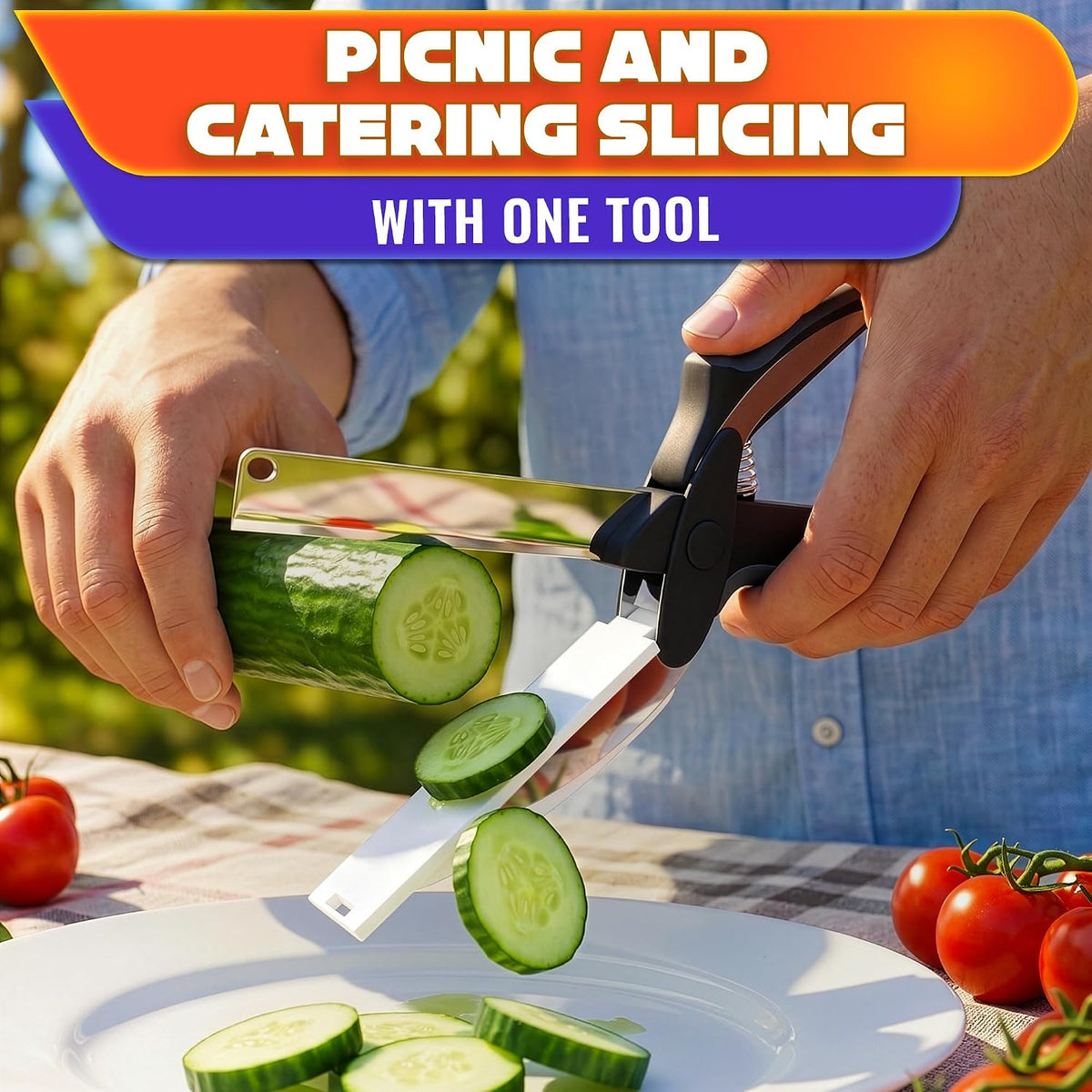 2-in-1 Kitchen Scissors & Cutting Board