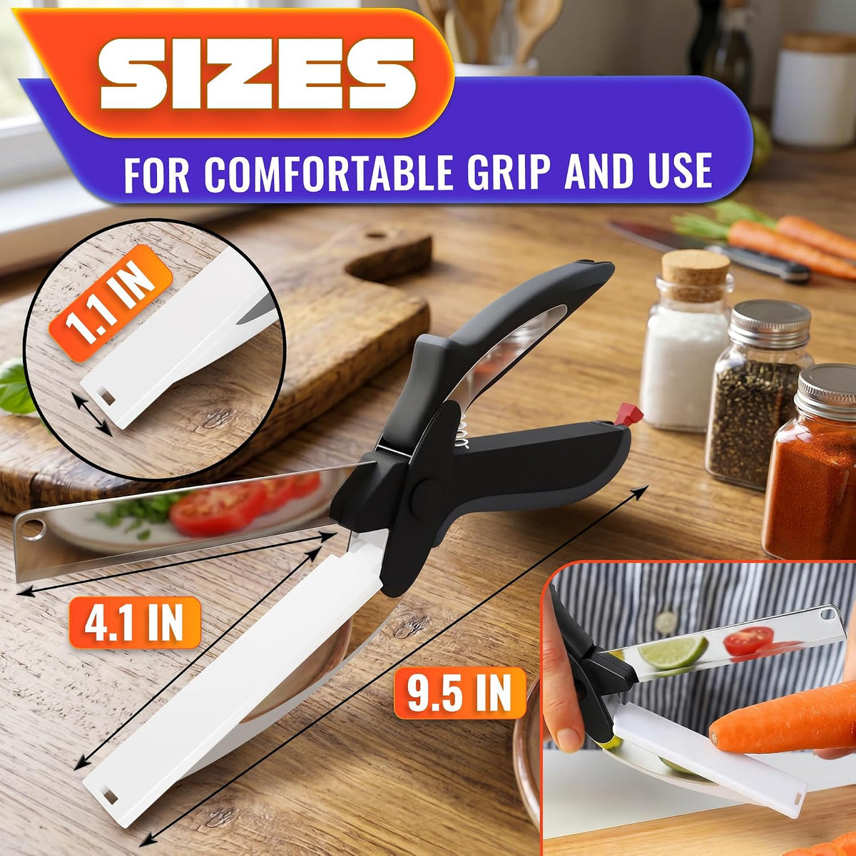 2-in-1 Kitchen Scissors & Cutting Board