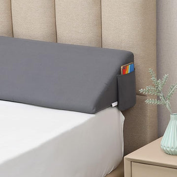 Memory Foam Bed Gap Pillow with Side Storage Pocket