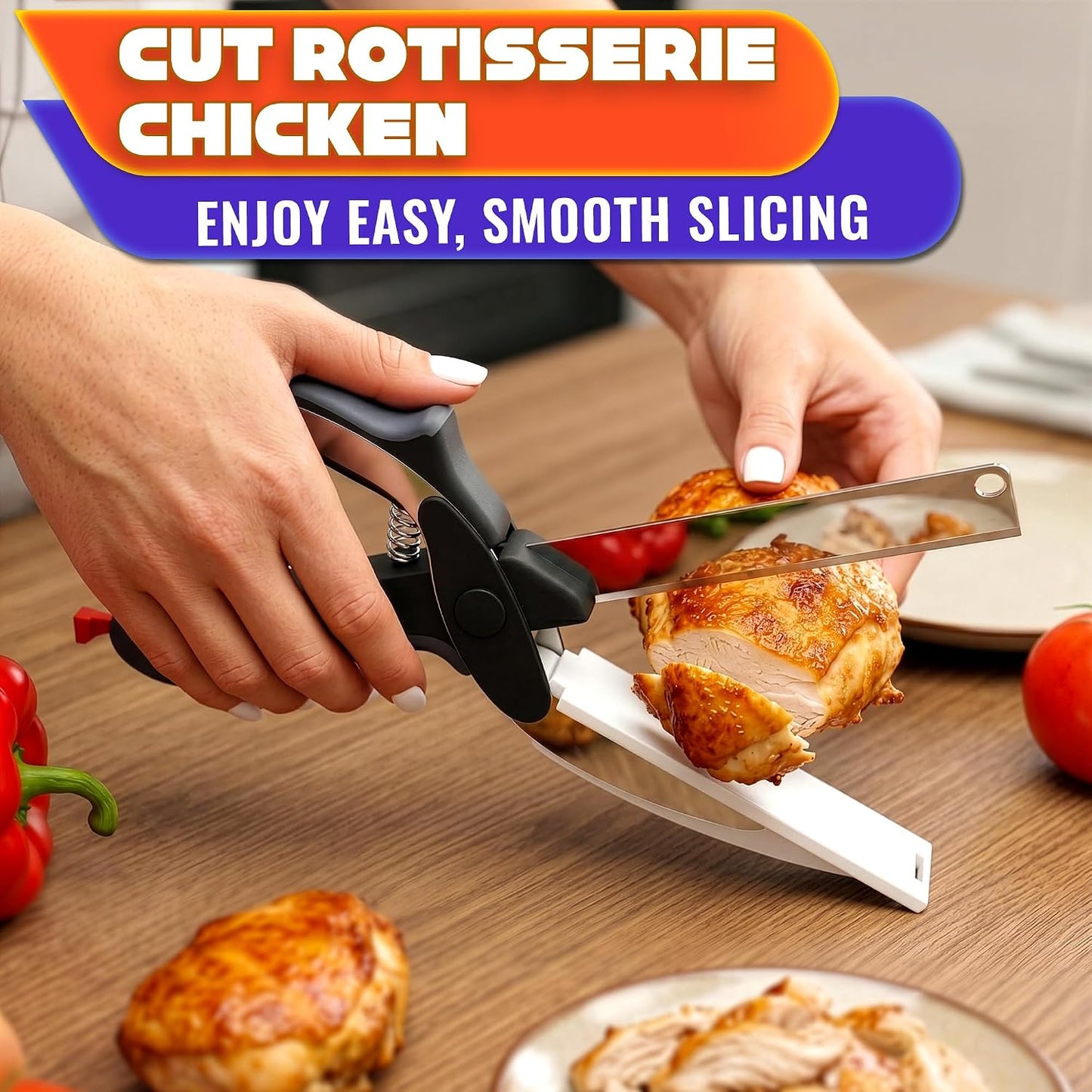 2-in-1 Kitchen Scissors & Cutting Board