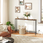 Slim Behind-Sofa Table With Built-In Outlets