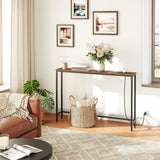 Slim Behind-Sofa Table With Built-In Outlets