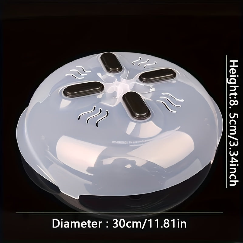 Hover Cover - Microwave Splatter Cover – BPA-Free 12-Inch Microwave Lid With Steam Vent Dishwasher-Safe