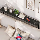 Slim Behind-Sofa Table With Built-In Outlets