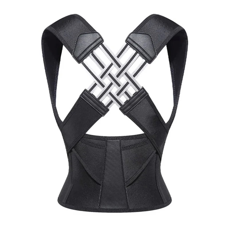 Back Brace – Posture Corrector, Adjustable Full Back Support
