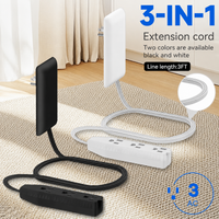 Sleek Socket: Ultra-Thin Flat Plug Outlet Extender