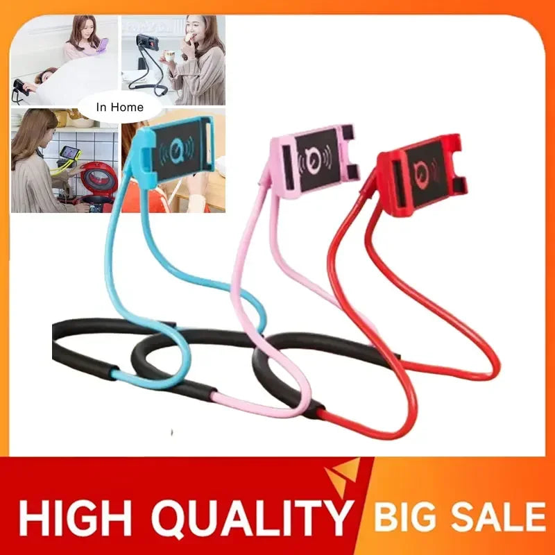 Lazy Neck Phone Holder - Flexible Adjustable Stand For Phones And Tablets