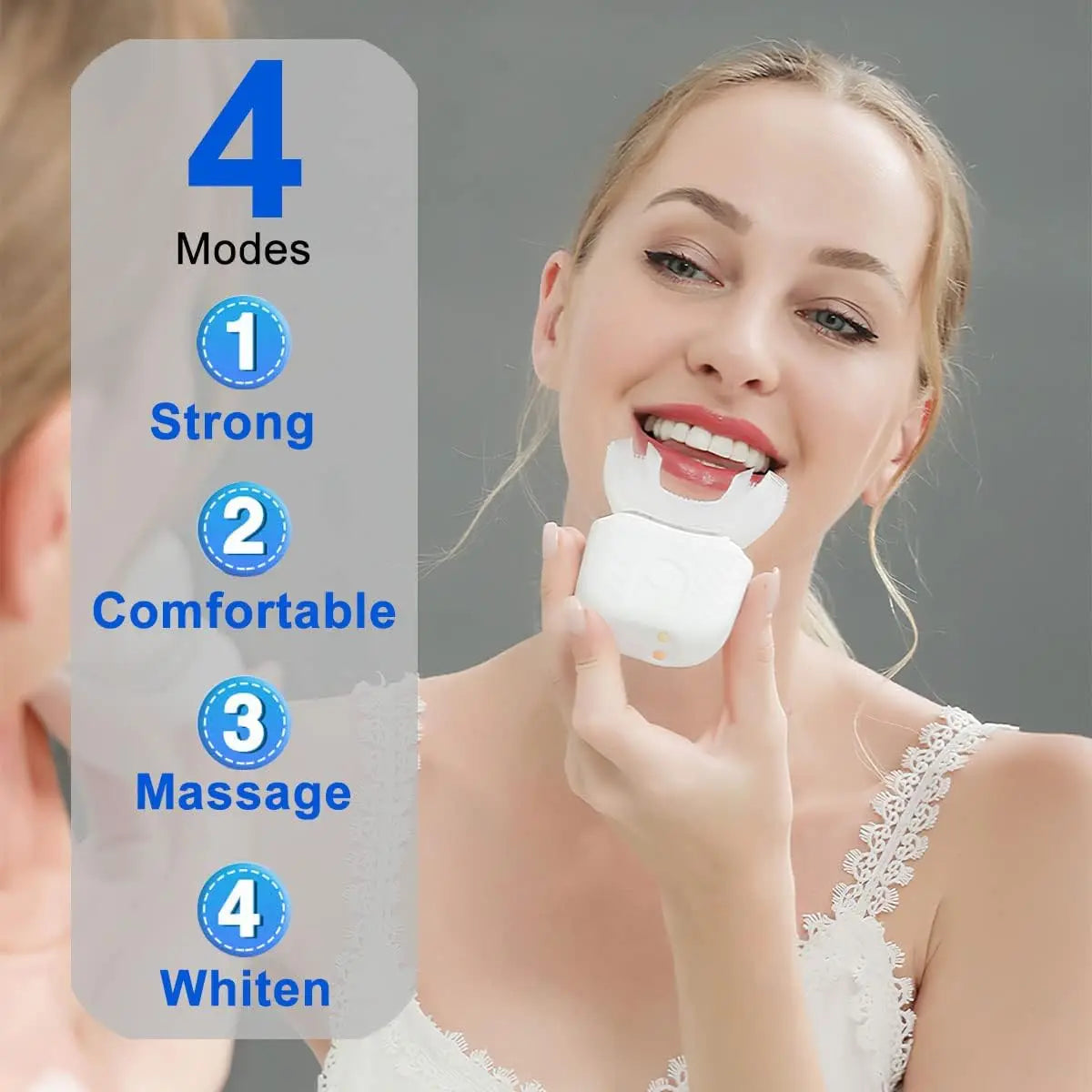 e U Shape Electric Toothbrush - 360 Degree Thorough Oral Cleaning Experience
