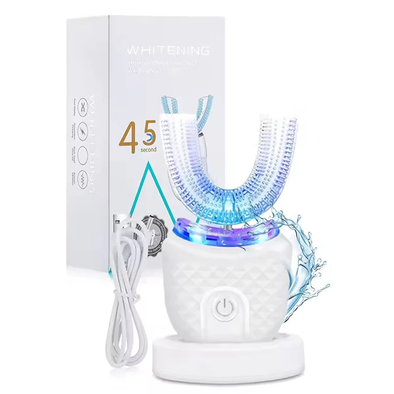 e U Shape Electric Toothbrush - 360 Degree Thorough Oral Cleaning Experience