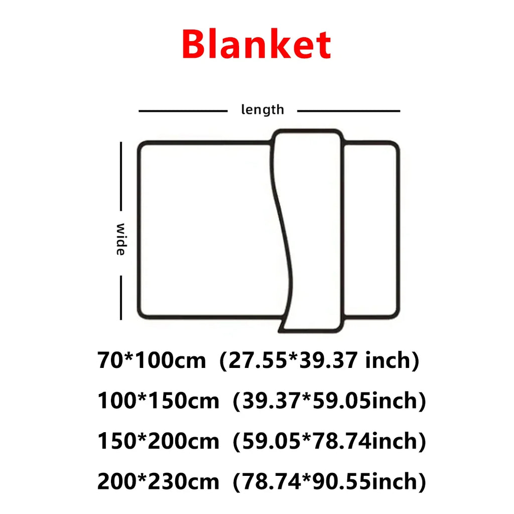 Throw Blanket – Ultra-Soft 250GSM Fluffy Warmth Decorative Striped Winter Nap