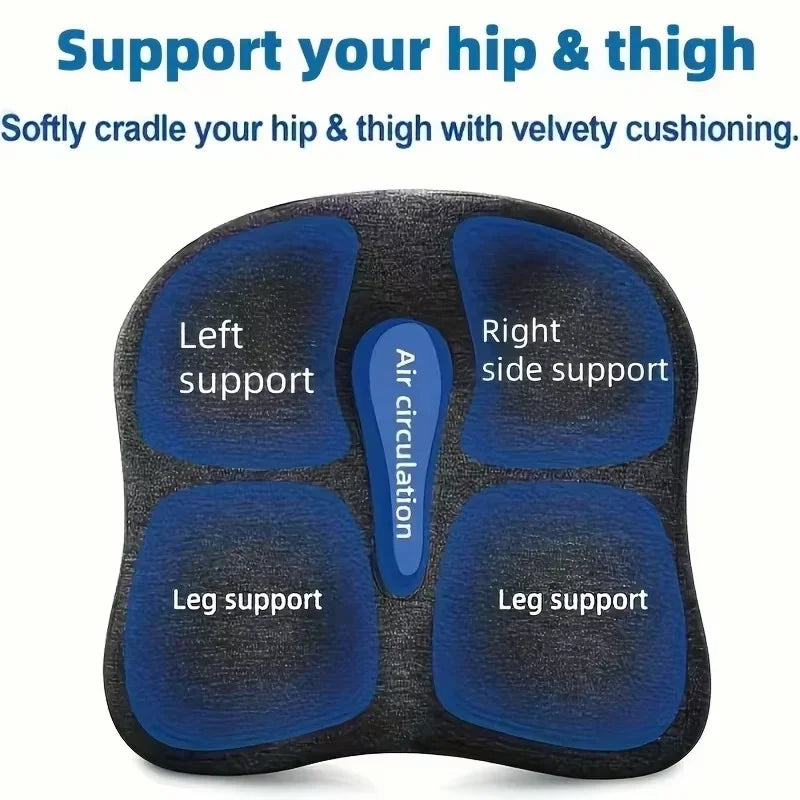 Memory Foam Seat Cushion – Tailbone Sciatica Relief