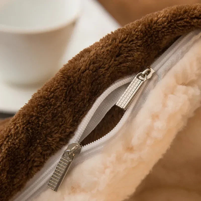 Wool Throw Blanket – Double-Sided Warmth