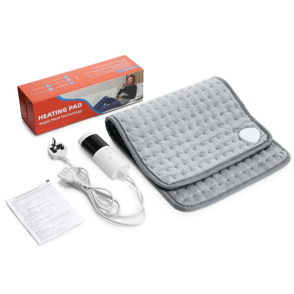 Electric Heating Pad - 9-Level Temperature With 4-Mode Timer, Body Warming Mat