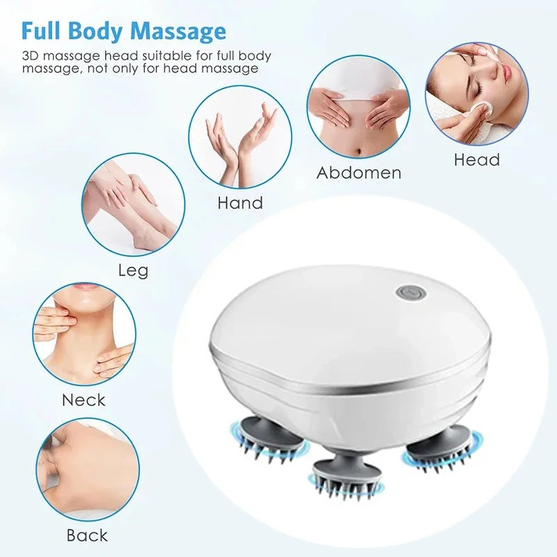 Electric Head Massager – Adjustable Speed Scalp Massage