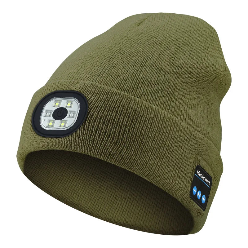 3-in-1 Bluetooth Beanie – Wireless Headphones With Integrated LED Illumination