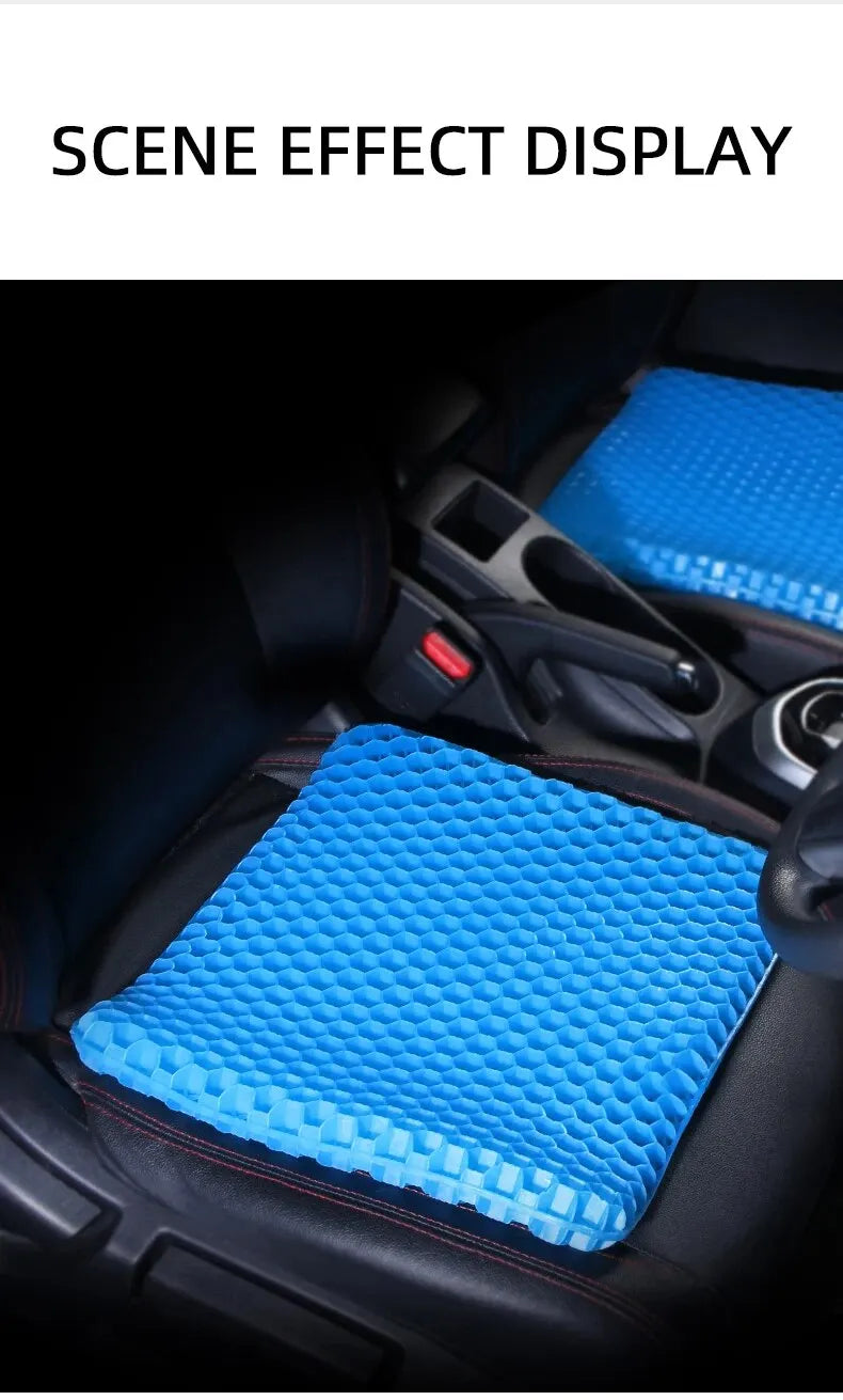 Gel Seat Cushion – Breathable Honeycomb Design For Pressure Relief At Desk