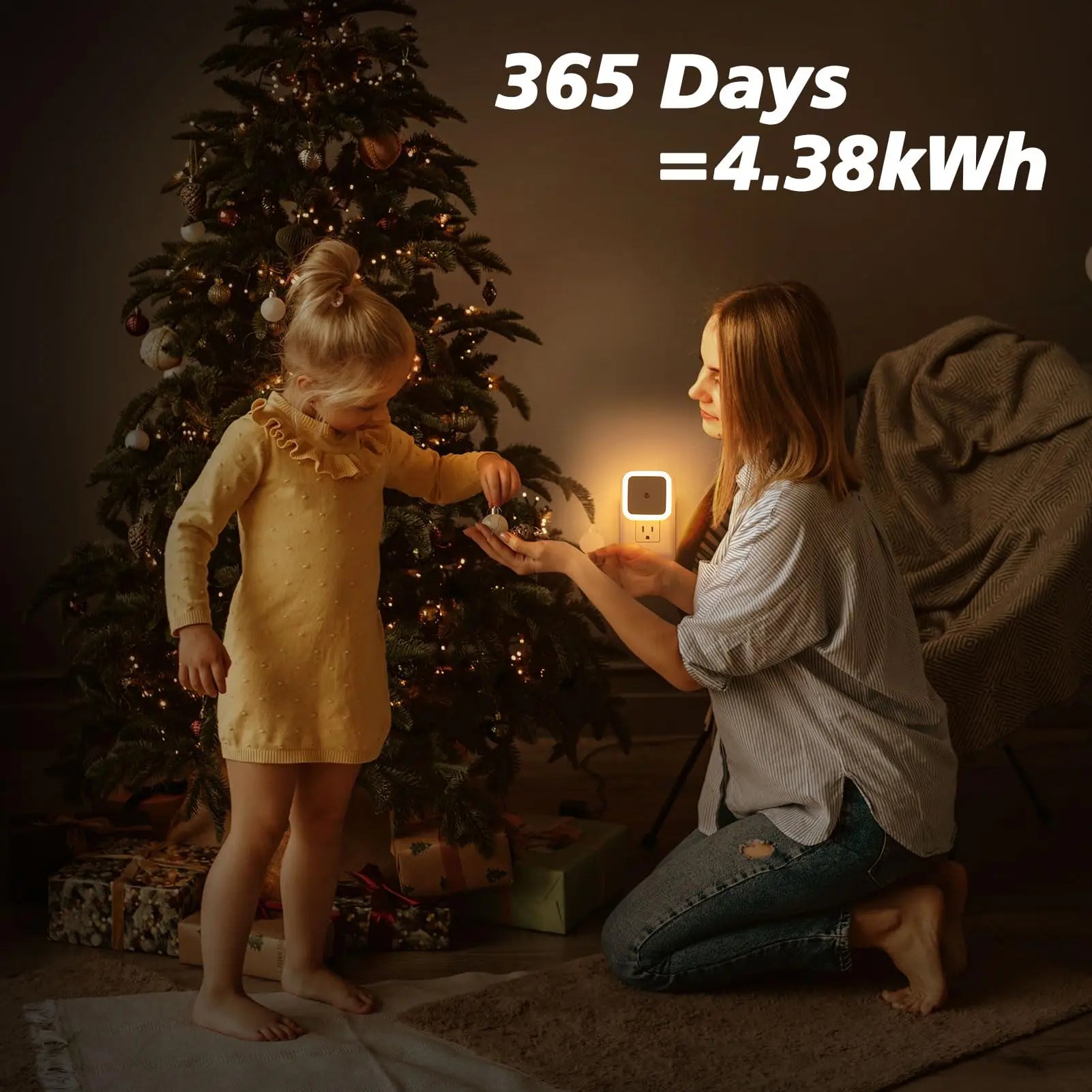 LED Atmosphere Lamp - Auto Dusk-To-Dawn Night Light