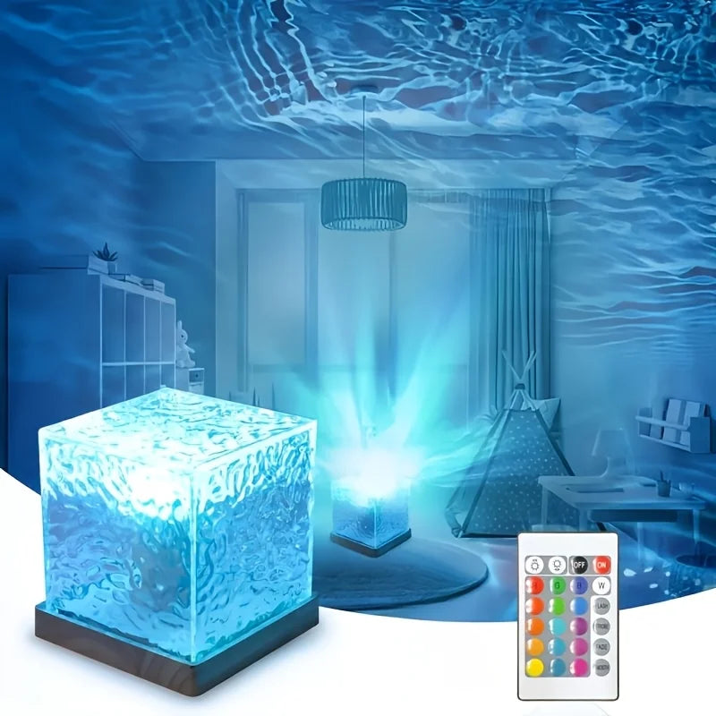 UOSU Ocean Wave Aurora Projector Night Light USB Powered