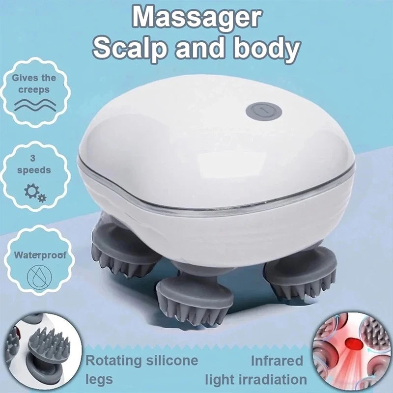 Electric Head Massager – Adjustable Speed Scalp Massage