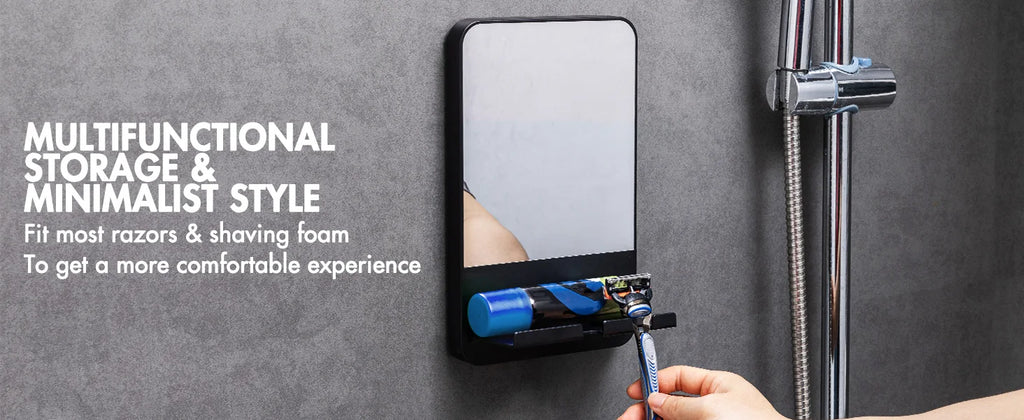 Taili Shower Mirror – Fogless, Rust-Proof, Durable Suction Mount, Razor Holder Included