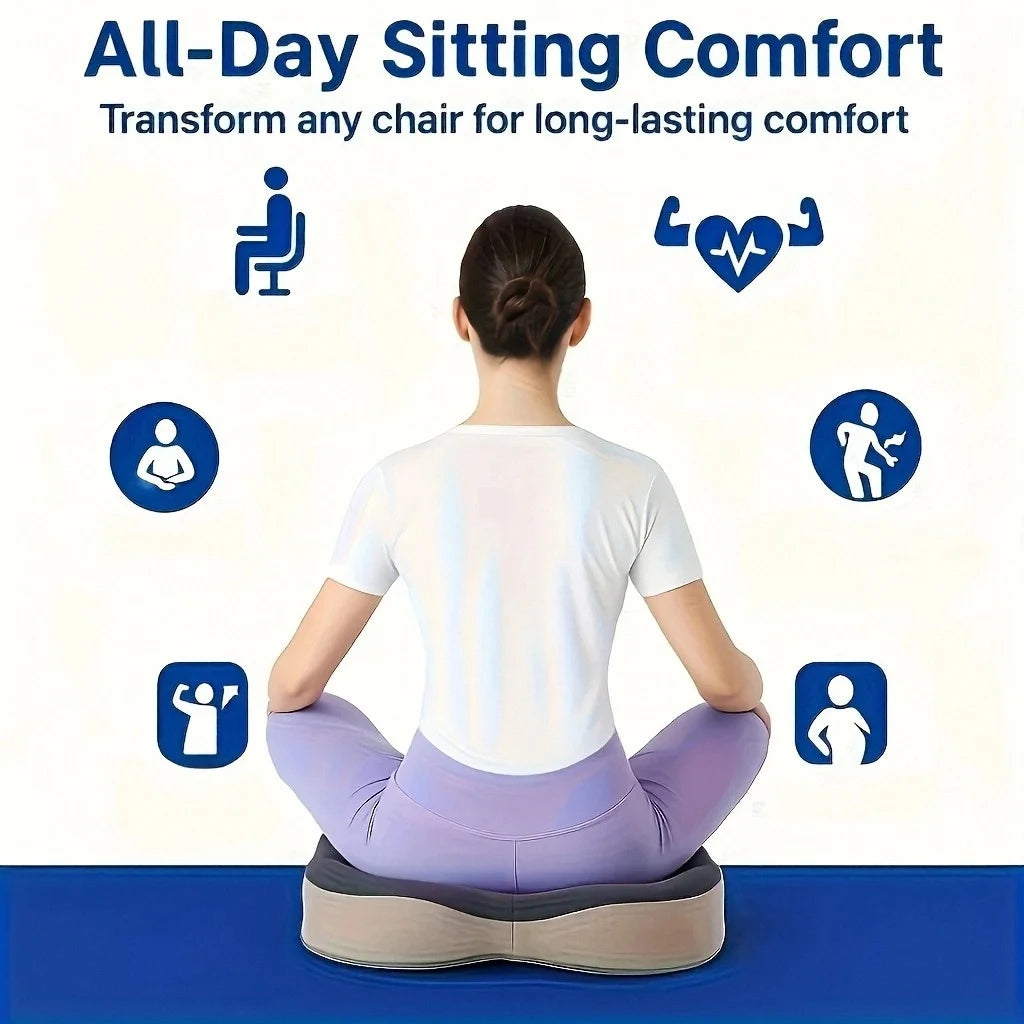 Memory Foam Seat Cushion – Tailbone Sciatica Relief