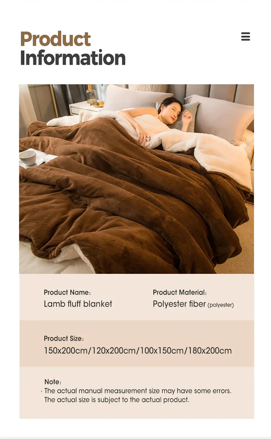 Wool Throw Blanket – Double-Sided Warmth