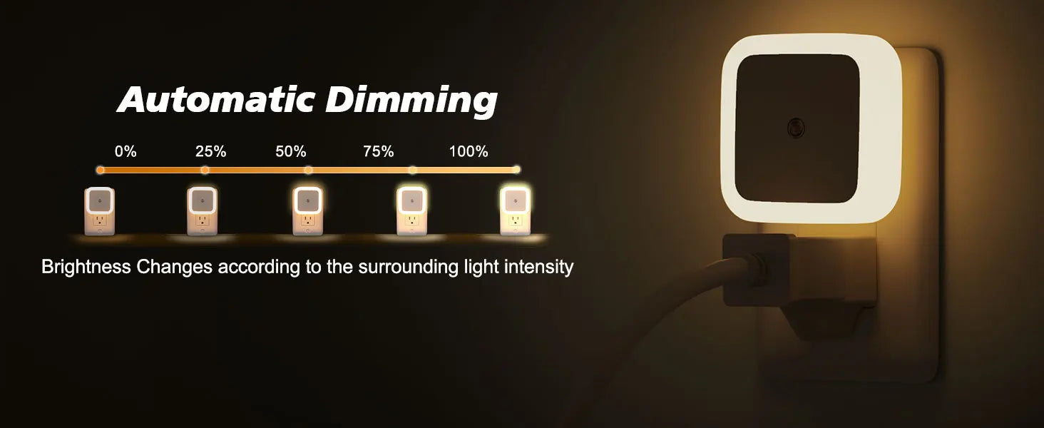 LED Atmosphere Lamp - Auto Dusk-To-Dawn Night Light