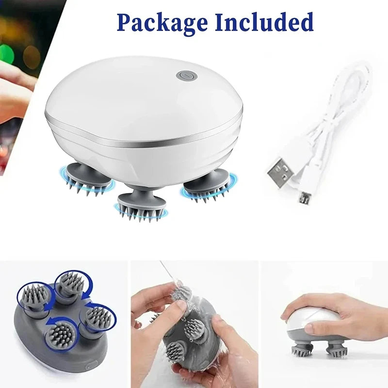 Electric Head Massager – Adjustable Speed Scalp Massage