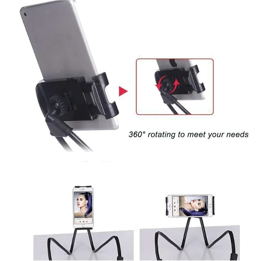 Lazy Neck Phone Holder - Flexible Adjustable Stand For Phones And Tablets