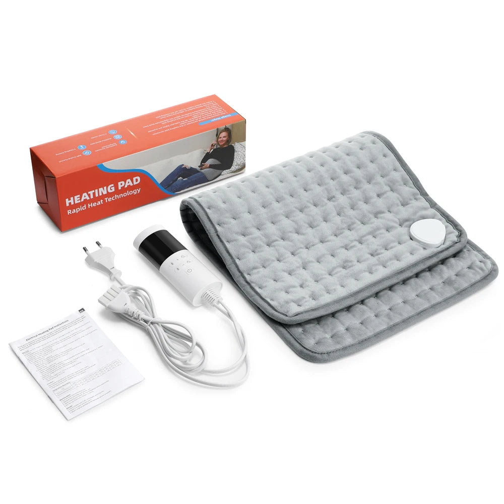 Electric Heating Pad - 9-Level Temperature With 4-Mode Timer, Body Warming Mat