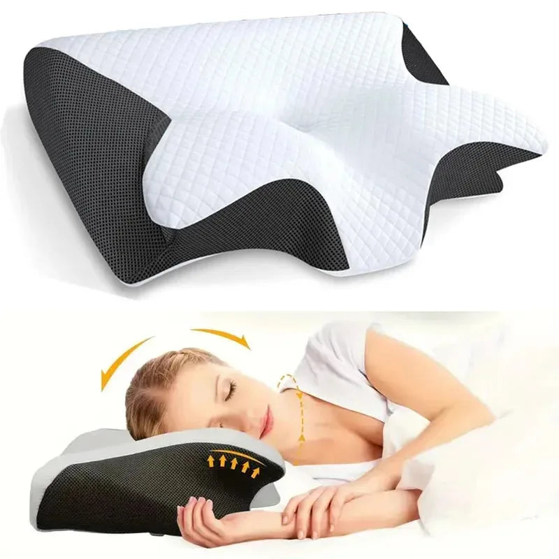 Butterfly Memory Foam Neck Pillow Orthopedic Cervical Support