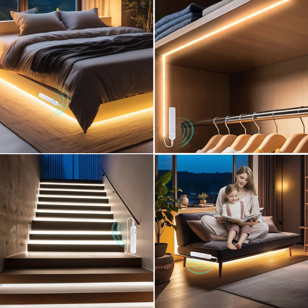 COB LED Strip – Motion Sensor Battery Powered Night Light
