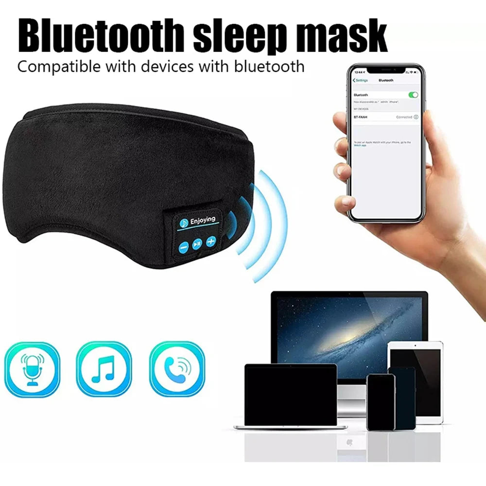 Bluetooth Earphones – Sleep Headband With Built-In Eye Mask