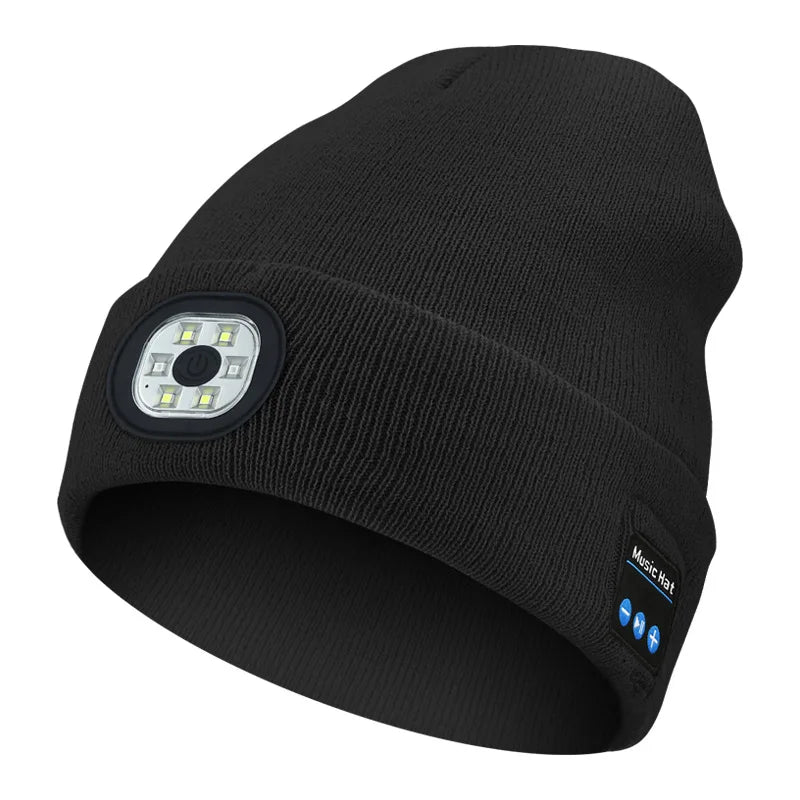 3-in-1 Bluetooth Beanie – Wireless Headphones With Integrated LED Illumination