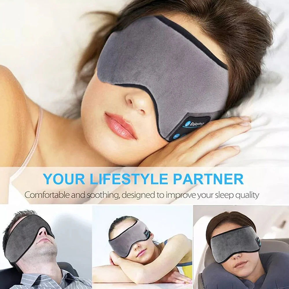 Bluetooth Earphones – Sleep Headband With Built-In Eye Mask