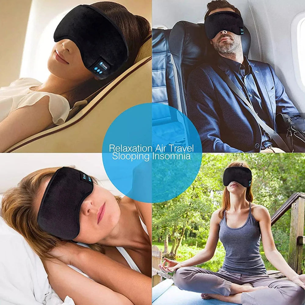 Bluetooth Earphones – Sleep Headband With Built-In Eye Mask
