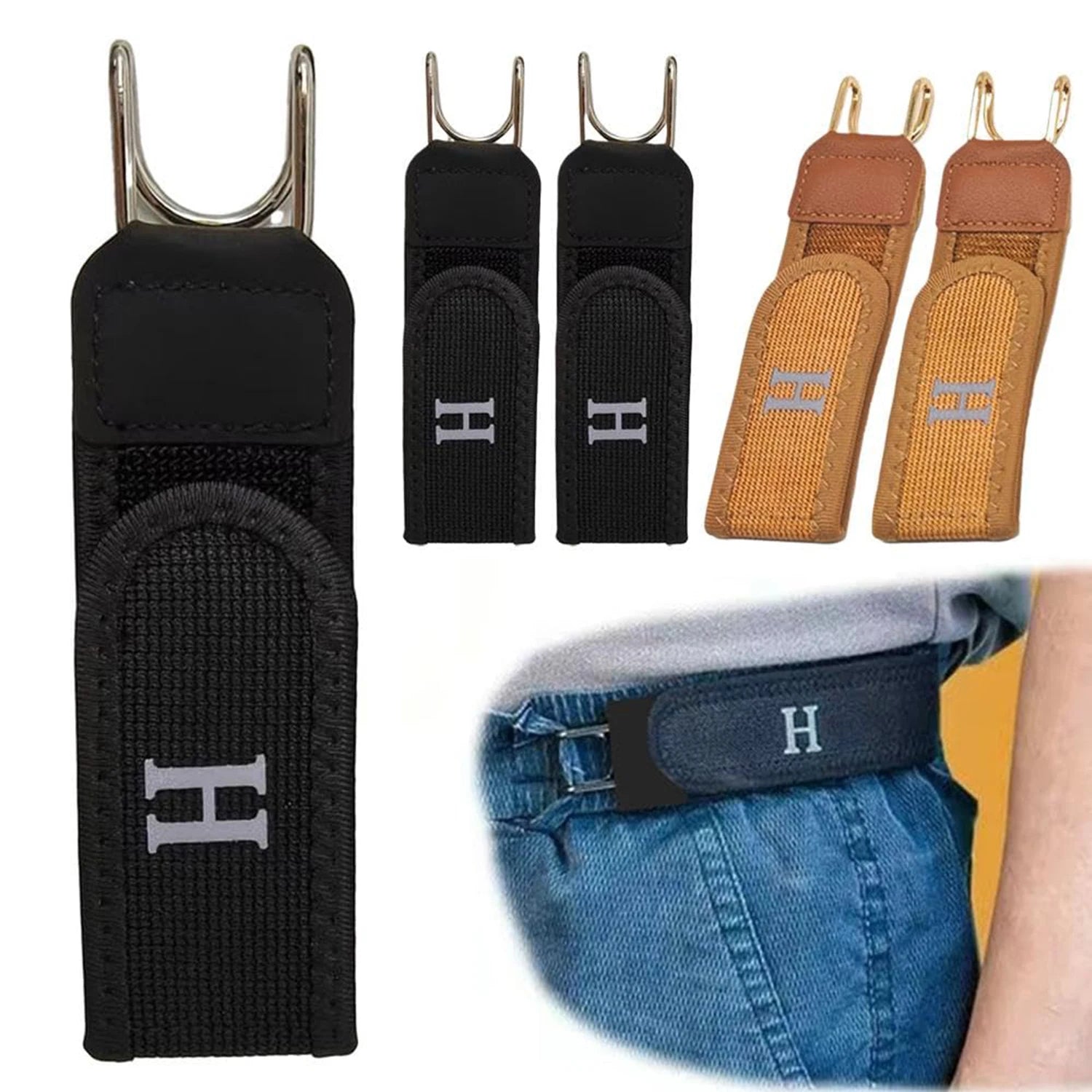 Elastic Velcro Waist Belt – Buckleless Design With Adjustable Comfort Fit