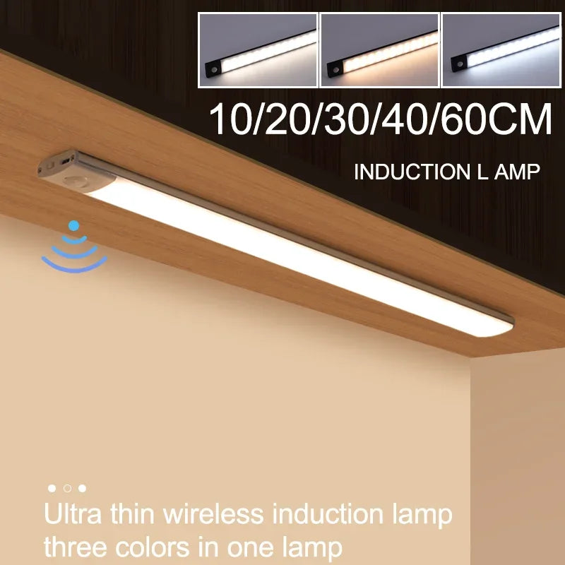 Warm Wireless Motion Sensor Cabinet Light – Rechargeable, Battery Operated For Closet