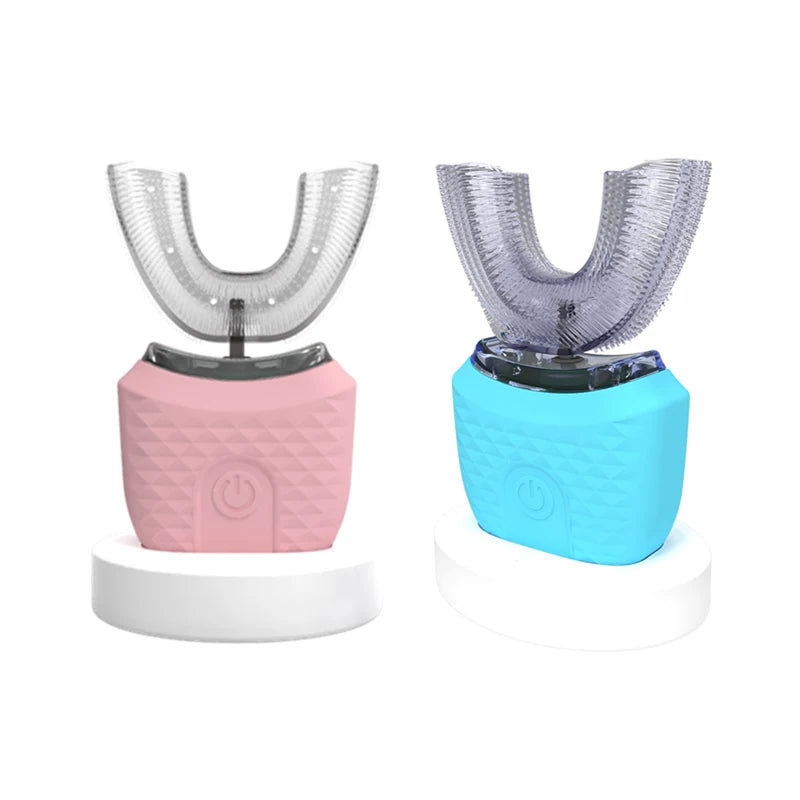 e U Shape Electric Toothbrush - 360 Degree Thorough Oral Cleaning Experience