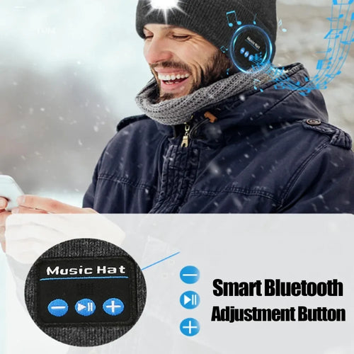 3-in-1 Bluetooth Beanie – Wireless Headphones With Integrated LED Illumination