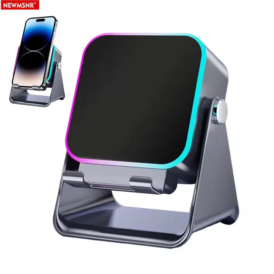5-In-1 Wireless Speaker Stand – Auto-Induction Bluetooth, 8-Mode RGB Lighting