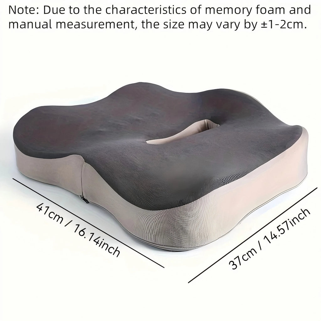Memory Foam Seat Cushion – Tailbone Sciatica Relief