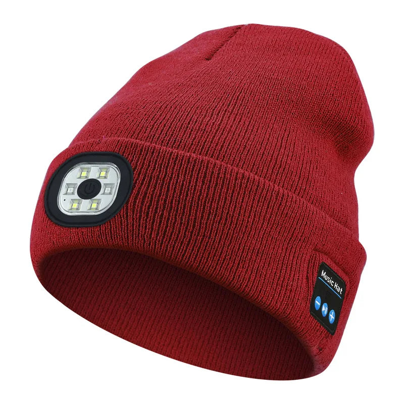 3-in-1 Bluetooth Beanie – Wireless Headphones With Integrated LED Illumination